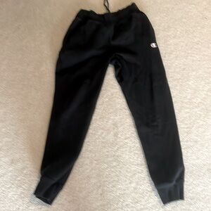 Black Men’s Champion Sweat Pants.